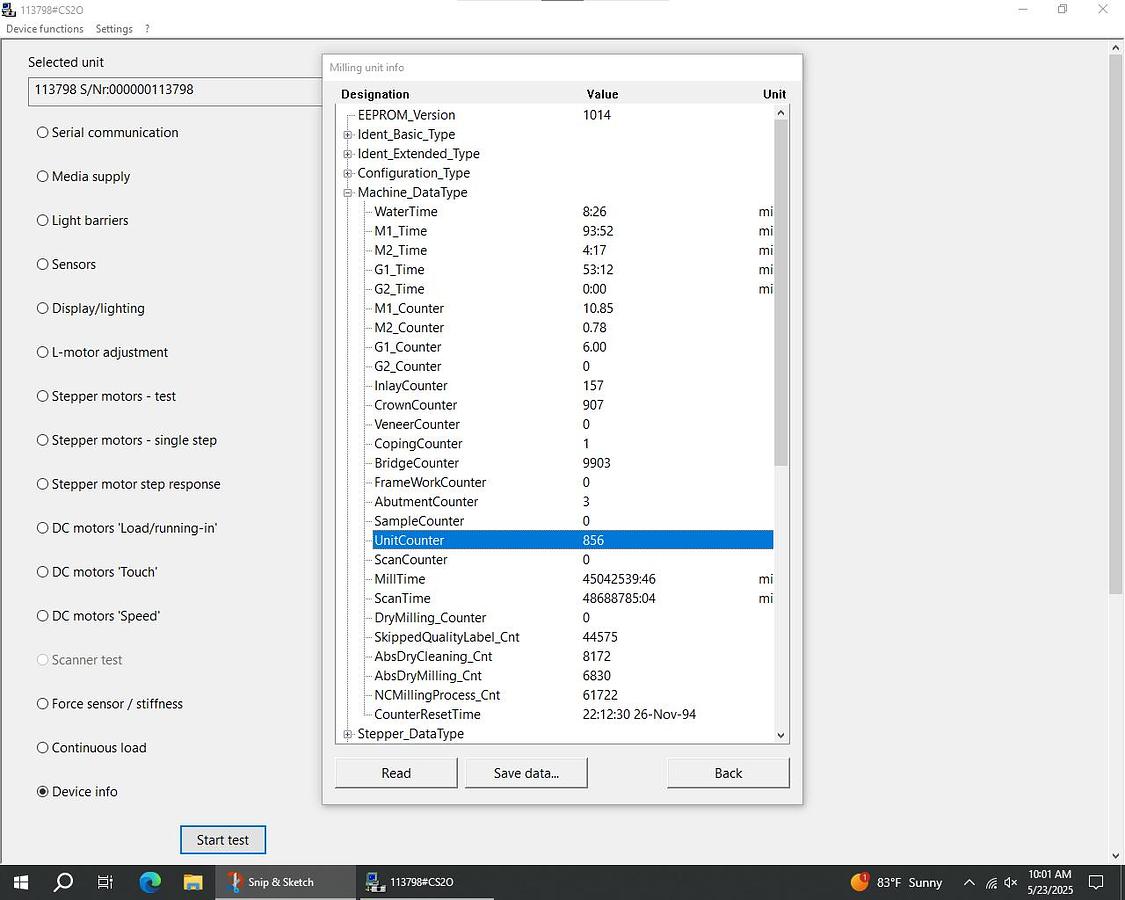 Used 2010 Sirona CEREC MC XL 2-Motor Wet Mill (113798)