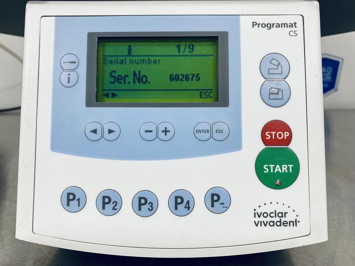 Used Ivoclar Vivadent Programat CS Crystallization Furnace with Vacuum Pump (602675)