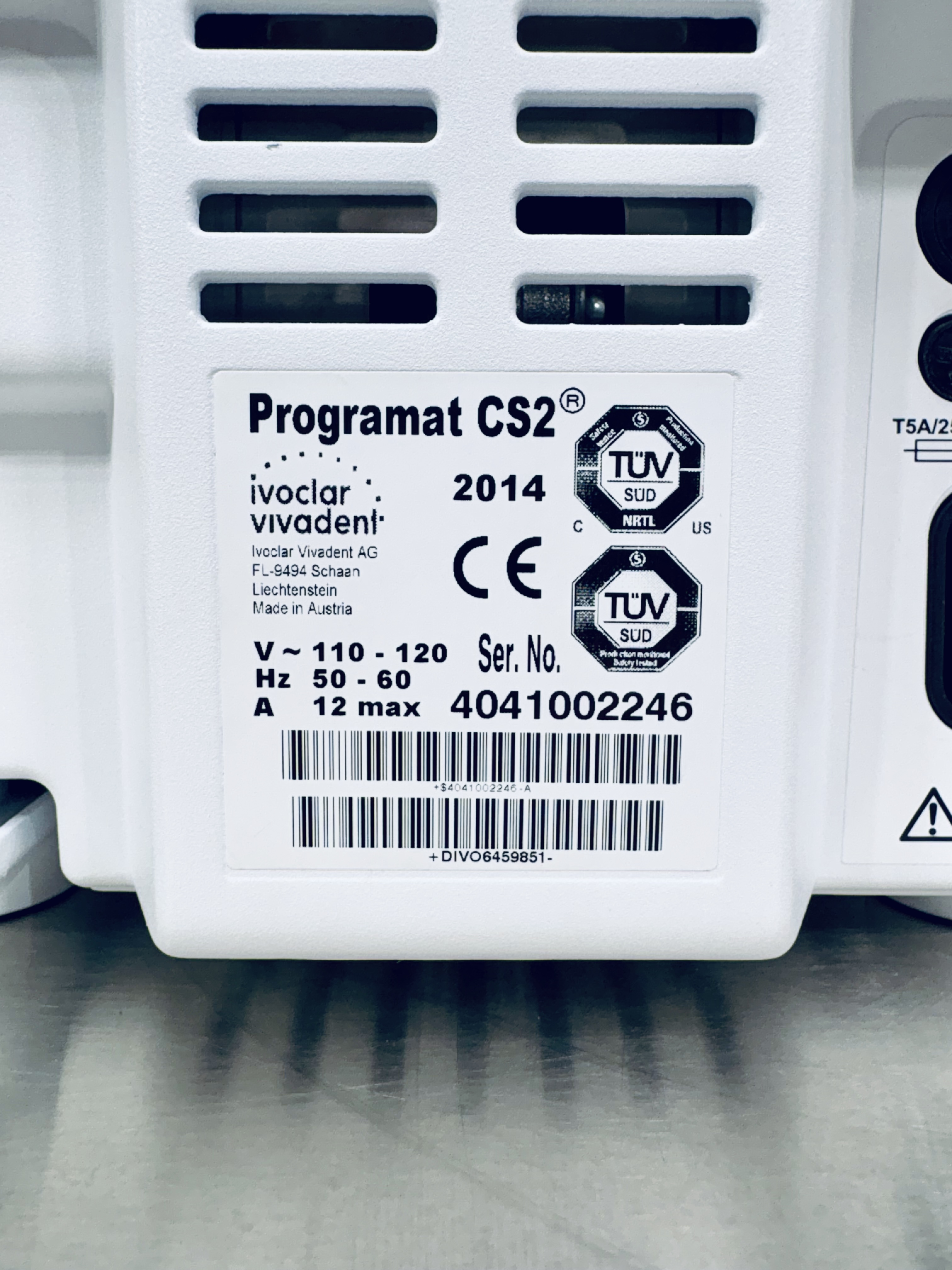 Used 2014 Ivoclar Vivadent Programat CS2 (4041002246)