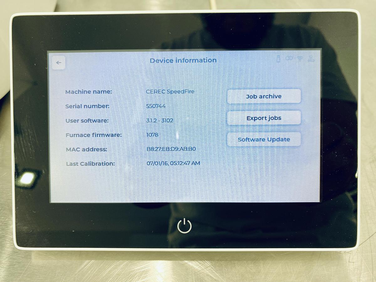 Used 2016 Sirona CEREC SpeedFire for Parts/Repair (550744)