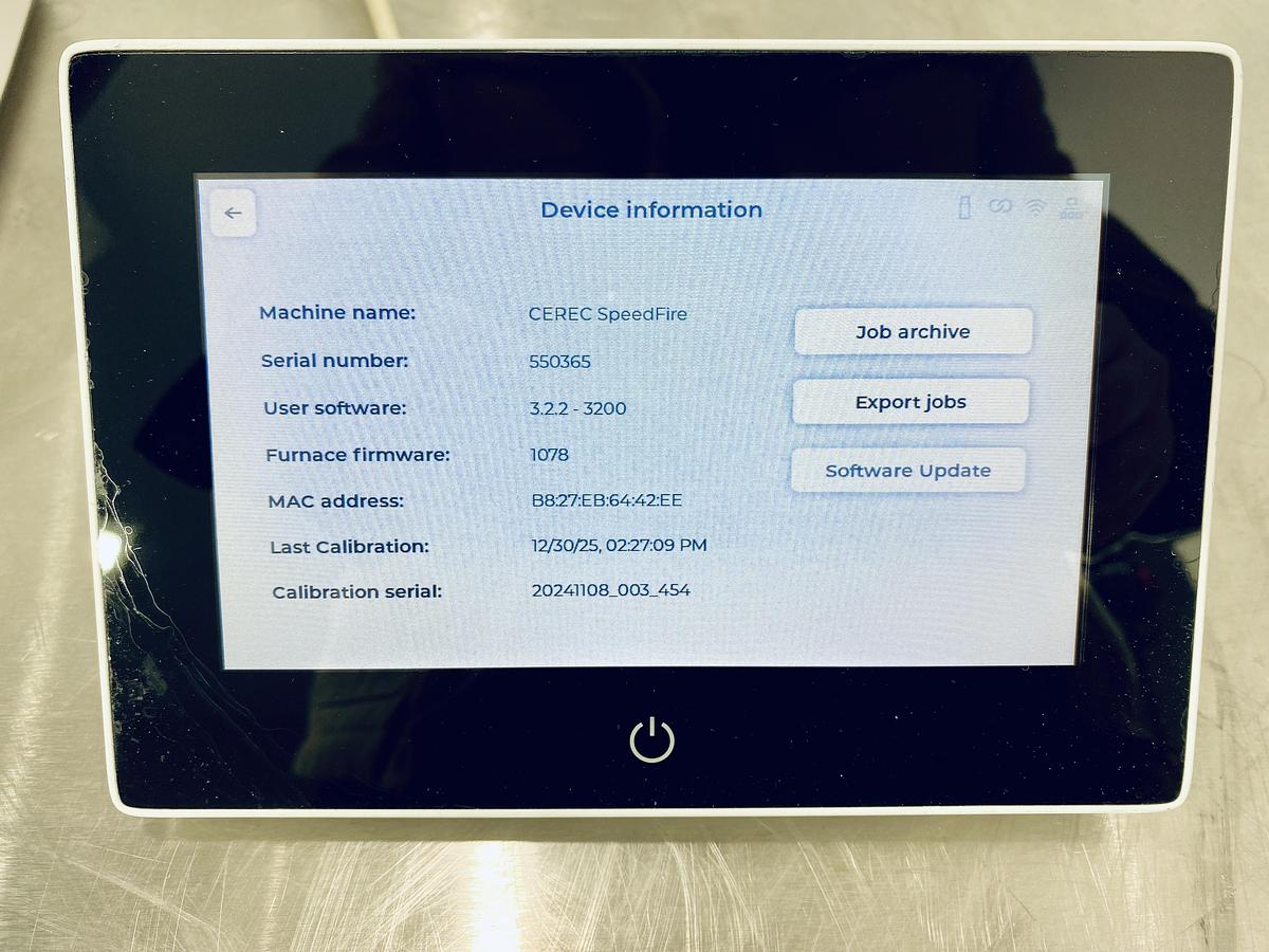 Used 2016 Sirona CEREC SpeedFire Sintering Furnace (550365)