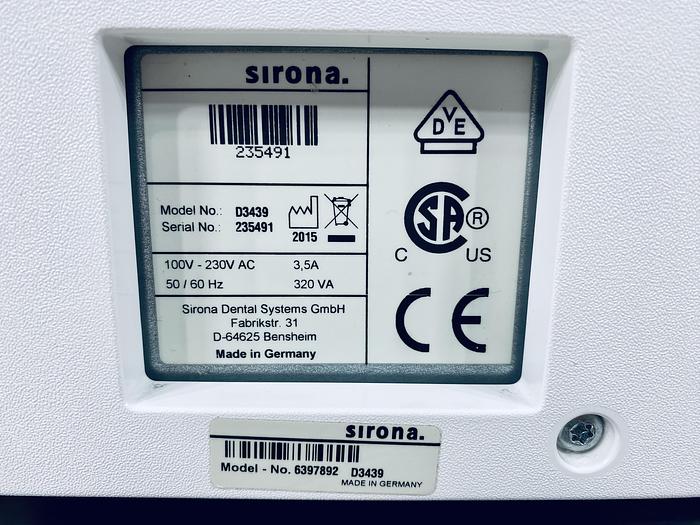 Used 2015 Sirona CEREC MC X 2-Motor Wet Mill (235491)