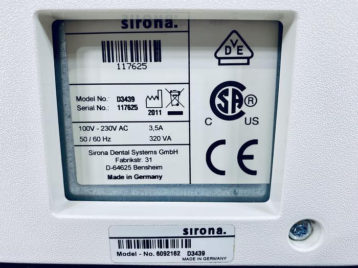 Used 2011 Sirona CEREC MC XL 2-Motor Wet Mill (117625)