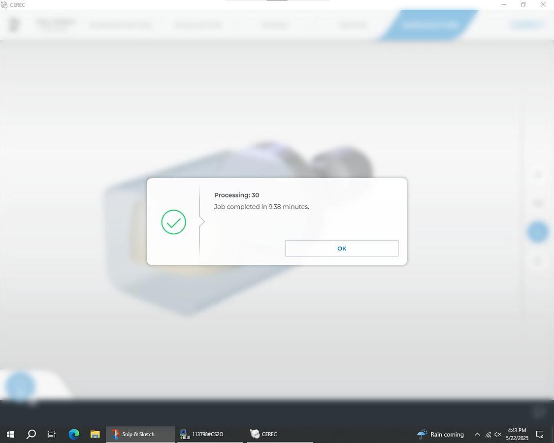 Used 2010 Sirona CEREC MC XL 2-Motor Wet Mill (113798)