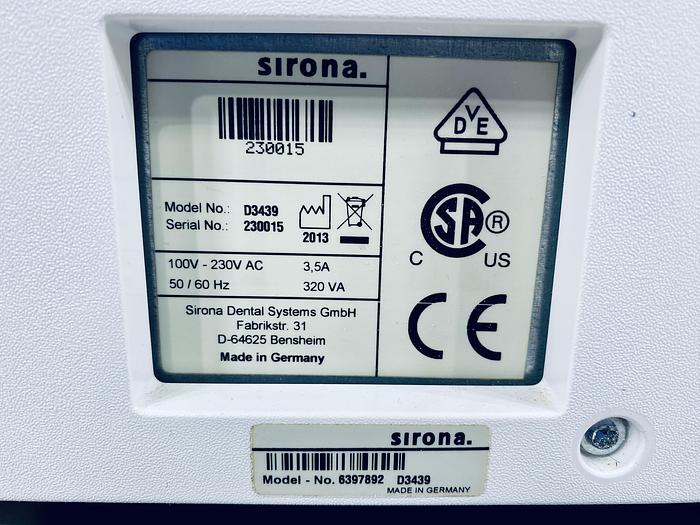Used 2013 Sirona CEREC MC X 2-Motor Wet Mill (230015)