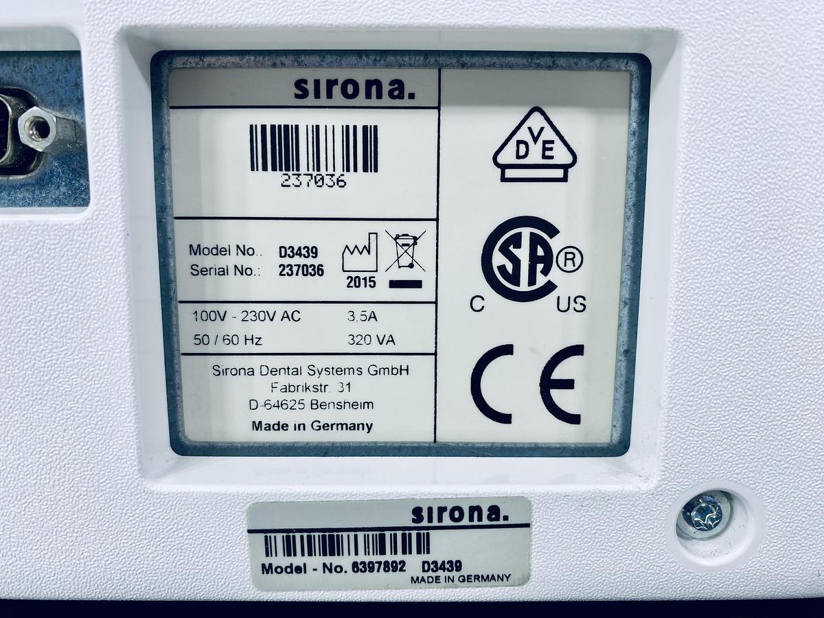 Used 2015 Sirona CEREC MC X 2-Motor Wet/Dry Mill (237036)