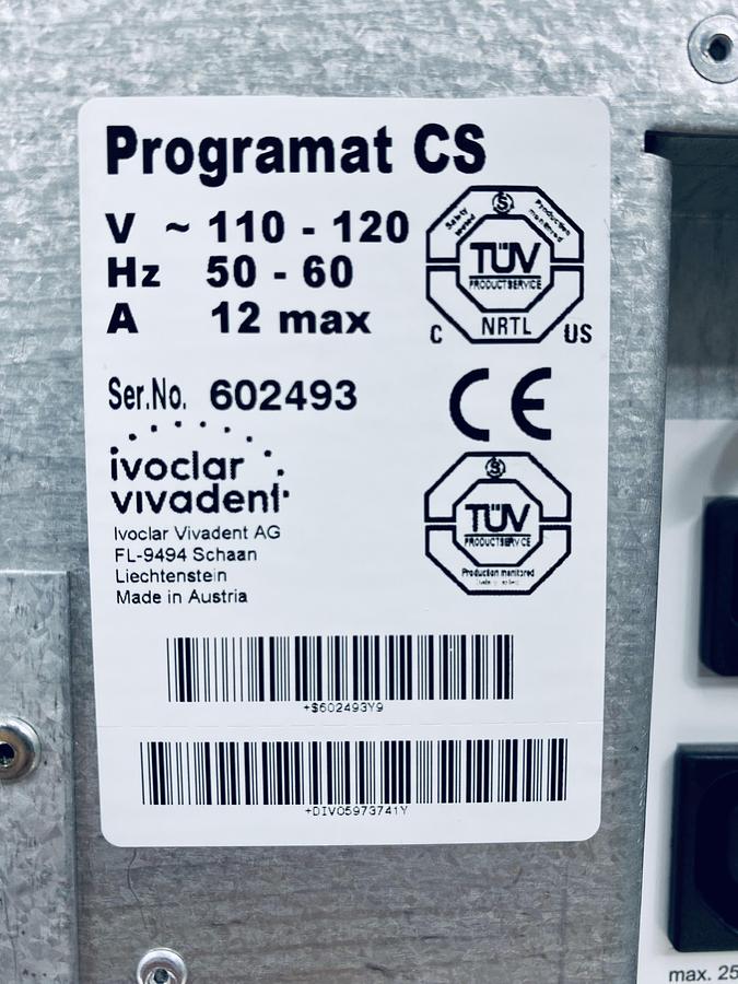 Used 2008 Ivoclar Vivadent Programat CS (602493)