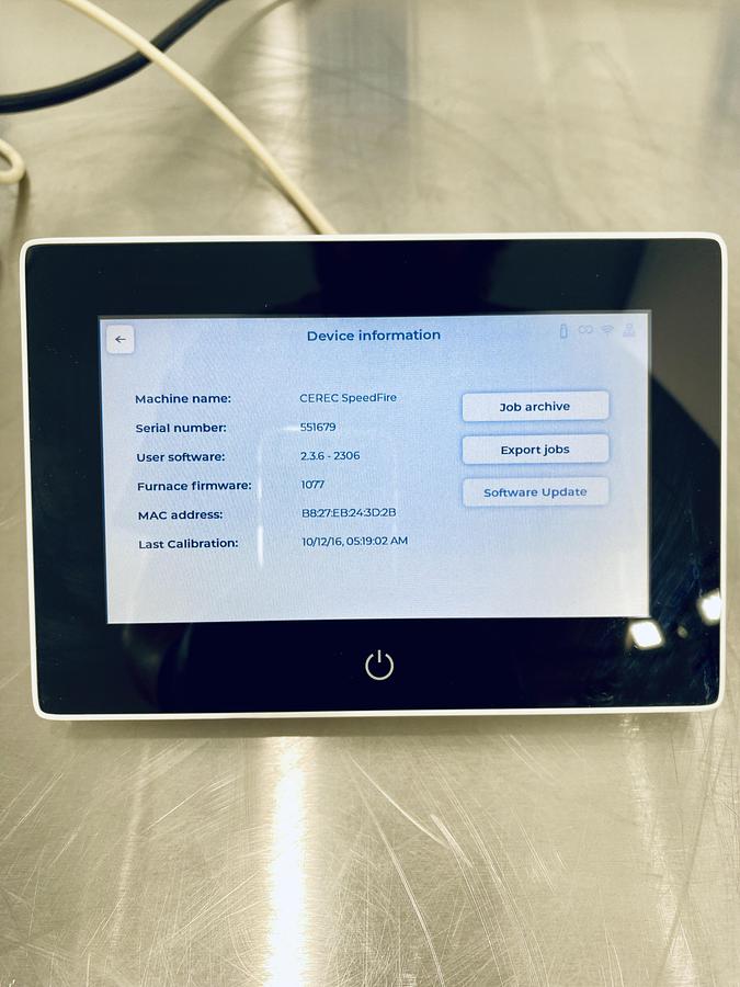 Used 2016 Sirona CEREC SpeedFire for Parts/Repair (551679)