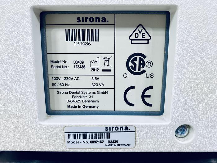 Used 2012 Sirona CEREC MC XL 2-Motor Wet Mill (123486)