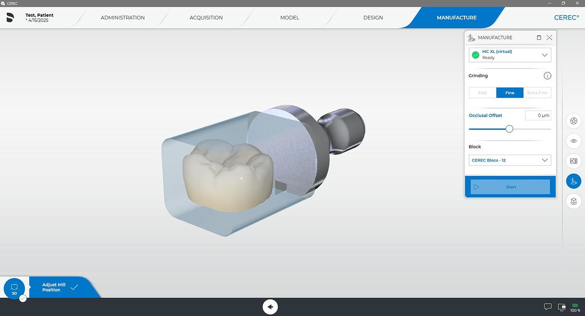 Refurbished 2020 Dentsply Sirona CEREC AC Primescan with 5.2 Software (105104)