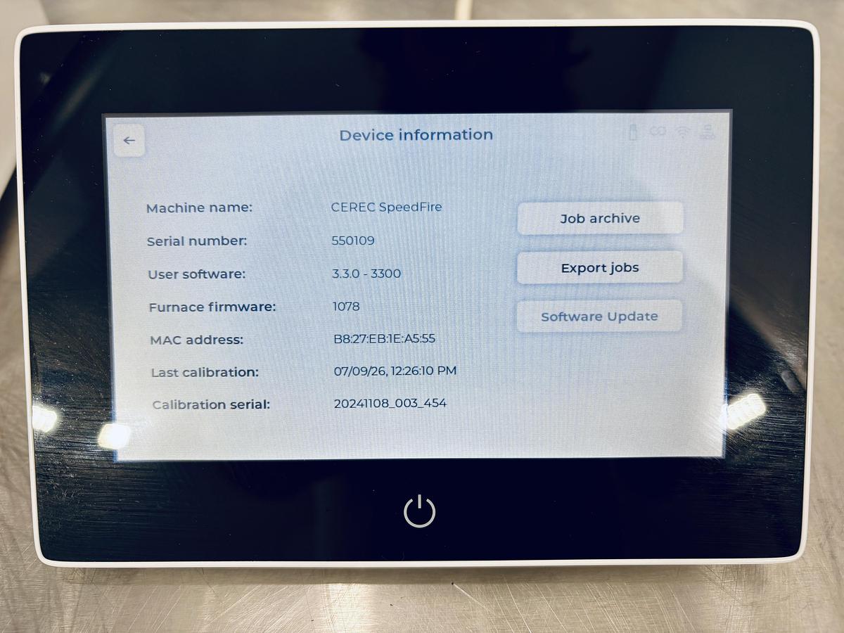 Used 2016 Sirona CEREC SpeedFire (550109)
