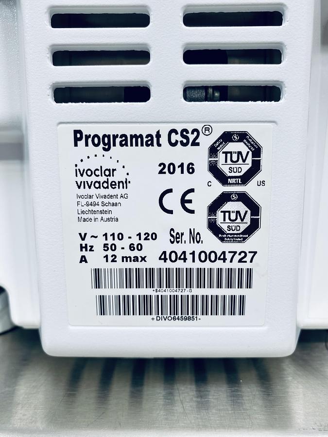 Used 2016 Ivoclar Vivadent Programat CS2 (4041004727)