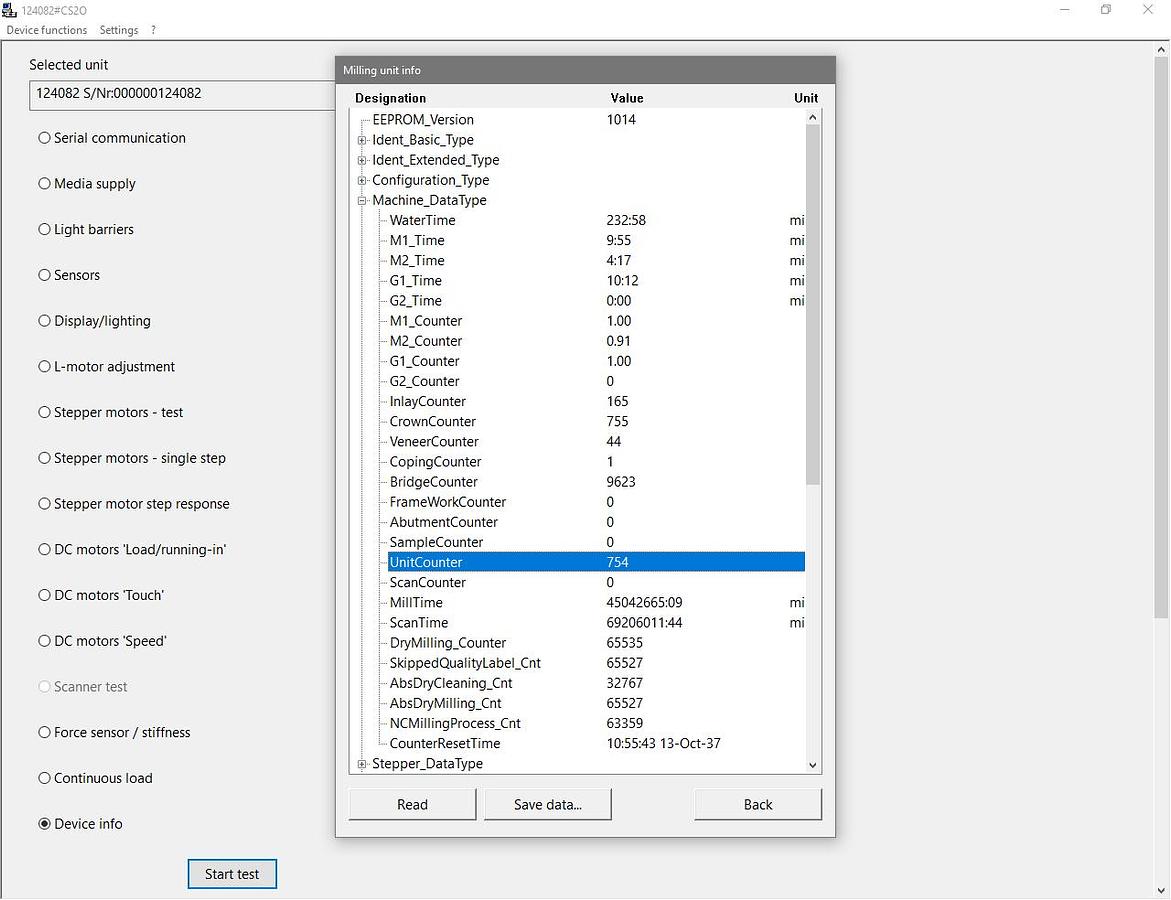 Used 2012 Sirona CEREC MC XL 2-Motor Wet Mill (124082)