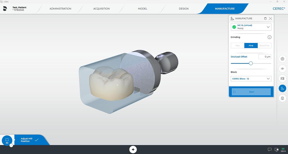 Refurbished 2023 Dentsply Sirona CEREC AC Primescan with 5.2 Software (114962)