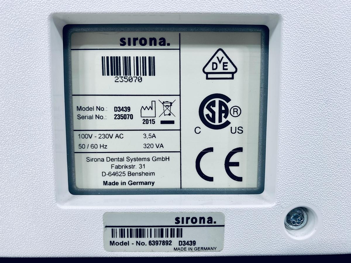 Used 2015 Sirona CEREC MC X 2-Motor Wet Mill (235070)