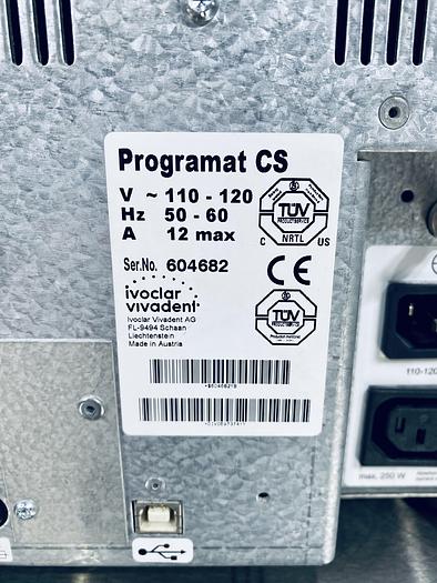 Used 2010 Ivoclar Vivadent Programat CS Crystallization Furnace with Vacuum Pump (604682)