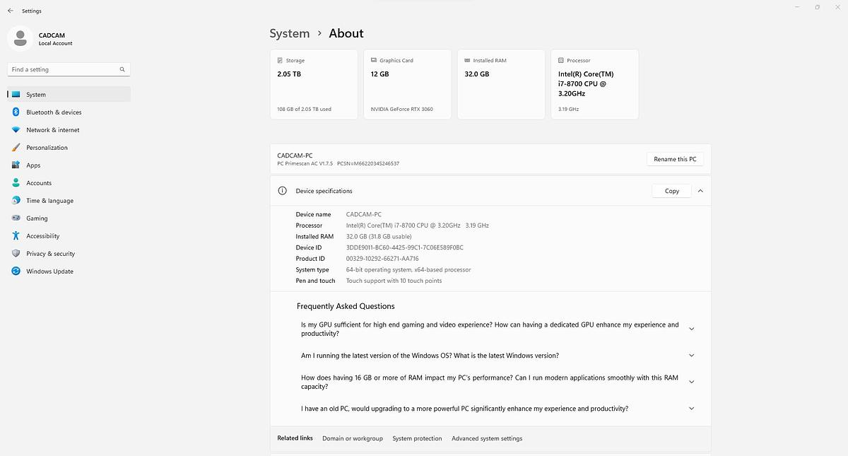 Refurbished 2023 Dentsply Sirona CEREC AC Primescan with 5.2 Software (114962)
