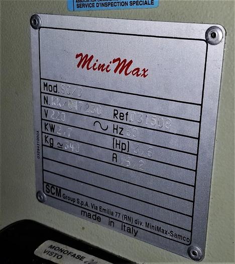 Used *SOLD* Sliding Table Saw - SCM Mini Max SC3