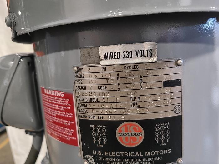 Used Bridgeport 2 HP Milling Machine Digital Read Out Power Feed 6" Vise & Lube Mill Miller