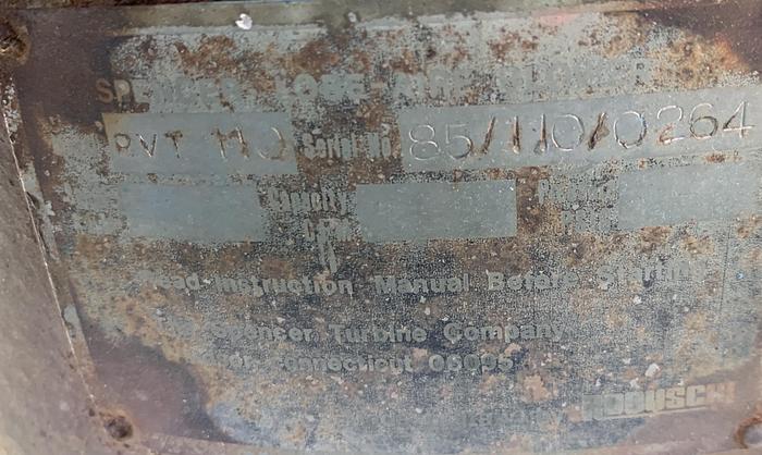 Used Blower, 30 HP, Lobe Type, Spencer, Mdl RVT110H, 800 CFM, #C731290