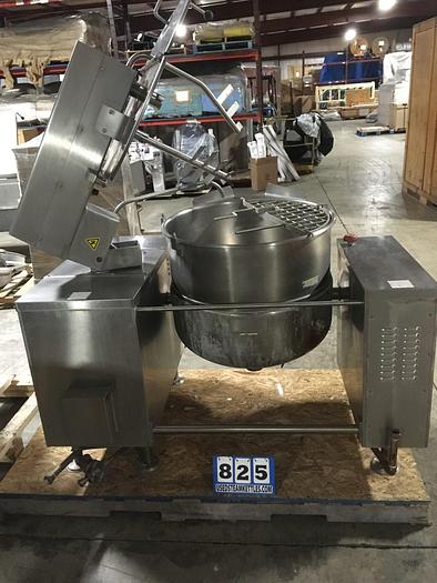 Used CLEVELAND RANGE #MKDL-60-T, 60 GAL. TILTING COOKER/MIXER "DIRECT" STEAM KETTLE, (#825)