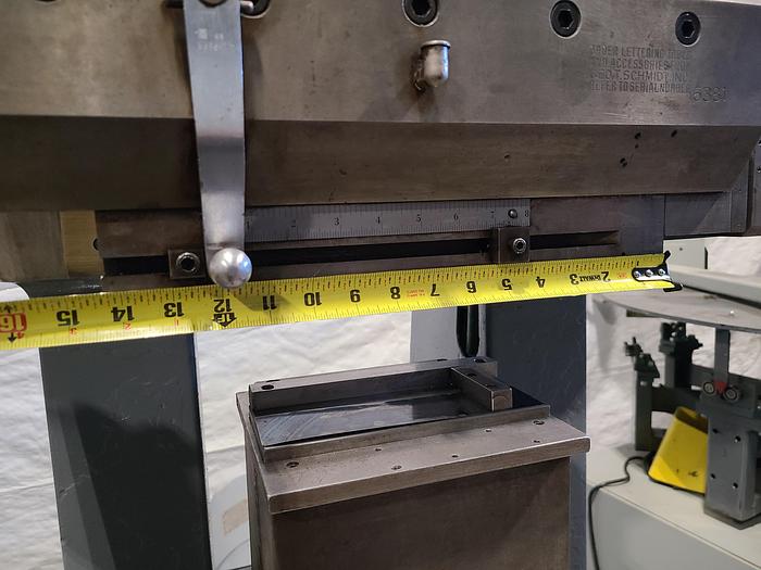 Used Geo T. Schmidt Roll Marking Stamping Machine
