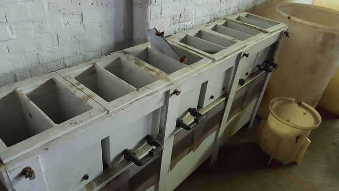 Used PolyPro Plating rinsing rinse tanks Dipping Dying Electroplate