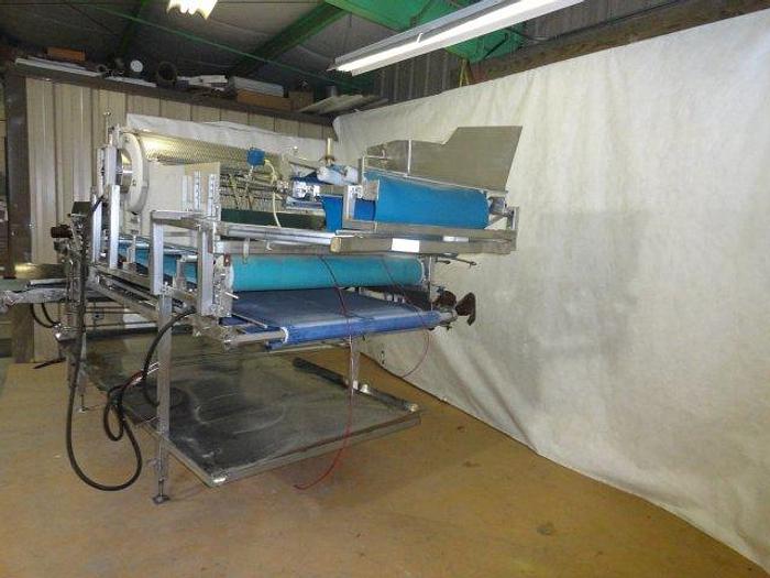 Used Stainless Steel Cheese Rake, 40" all hydraulic operation