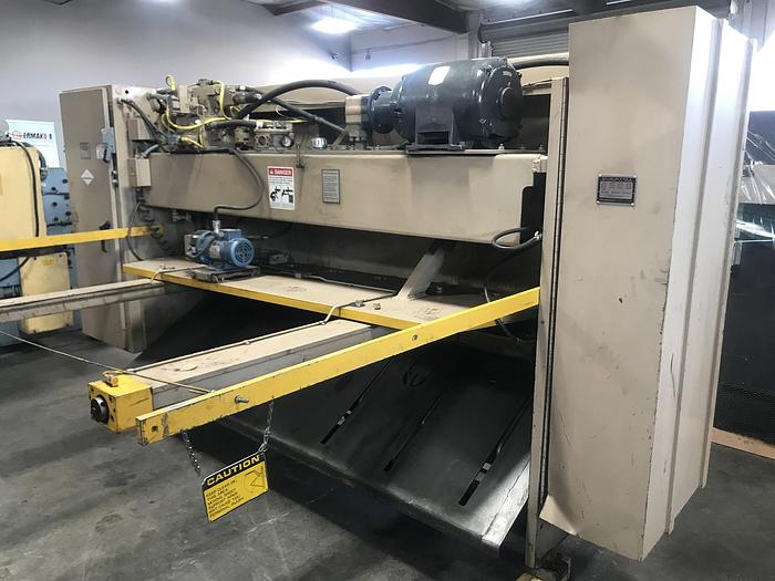 Used 1/4" x 8' Cincinnati 250-HS Hydraulic Shear