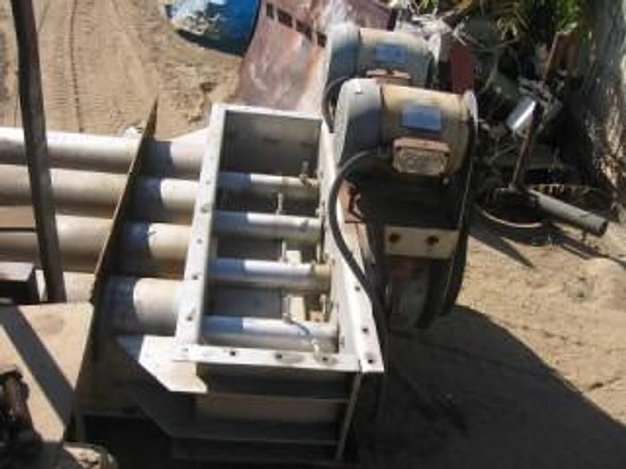 Used Bin, Bin Bottom, 4-Screw, 9" x 7', S/st, 1 HP, 2-Way, #S732587