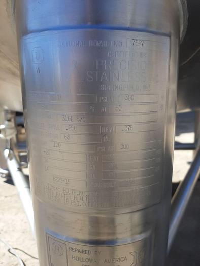 Used Reactor, 793 Gallon, 316L S/st, Jkt, 50 PSI, Full Vac, A #S744293