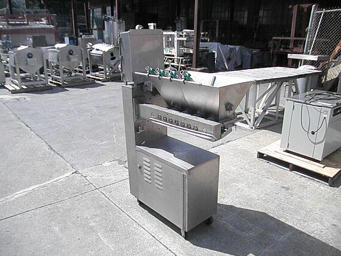 Used Filler, Piston, 4-Head, Depositor, Moline, Stainless Steel, #S739760