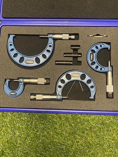 Used Fowler Micrometer Set 0 -1", 1-2", 2-3" & 3-4"