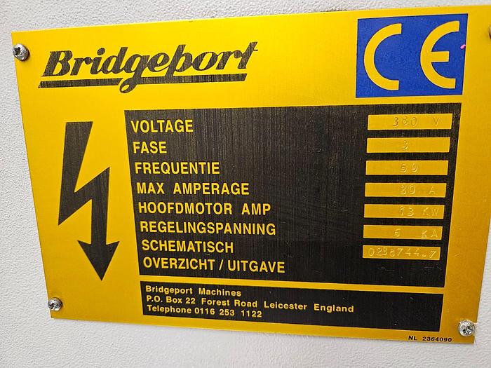 Used 2002 BRIDGEPORT VMC 1000/22