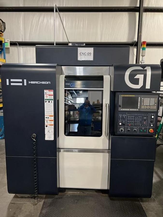 Used 2019 HWACHEON Hi-M G1 CNC Vertical Machining Center For Graphite