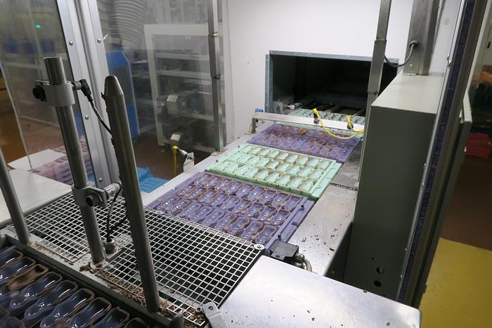 Used Aasted Frozen Cone Chocolate Moulding Line