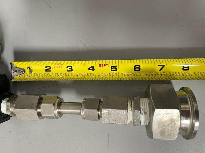 Used Wilkerson R16-03-GN0A Regulator w/ 2" Sanitary Fitting & Pressure Gauge