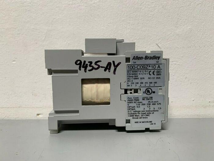 Used Allen Bradley 100-C09Z*10 Series A IEC Contactor 690V & 32A