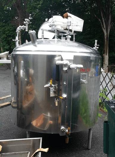 Used 500 GALLON CHERRY BURRELL DOME TOP PROCESSOR – S/S – JACKETED