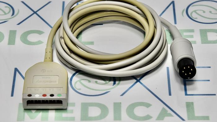 Used Mindray EV6101 ECG Cable Split 6 Pins 3 Lead/5 Lead REF:0010-30-4278