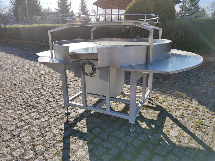 Used Stainless steel rotary buffer table