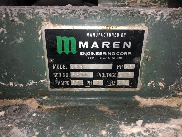 Used MAREN 122 HORIZONTAL CLOSED DOOR BALER 20 HP