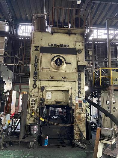 Used Press Hot Forging Kurimoto LKM1600