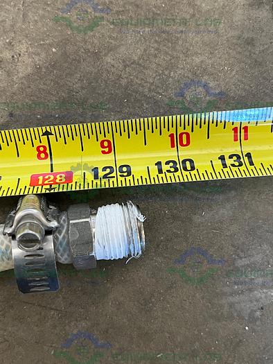 Used SF Medical  CW100 Neutrasil Silicone 129" Hose w/ Compression Fitting to Threaded