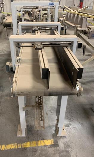 Used 20 INCH x 7 FT BELT CONVEYOR WITH ADJUSTABLE GUIDE SYSTEM