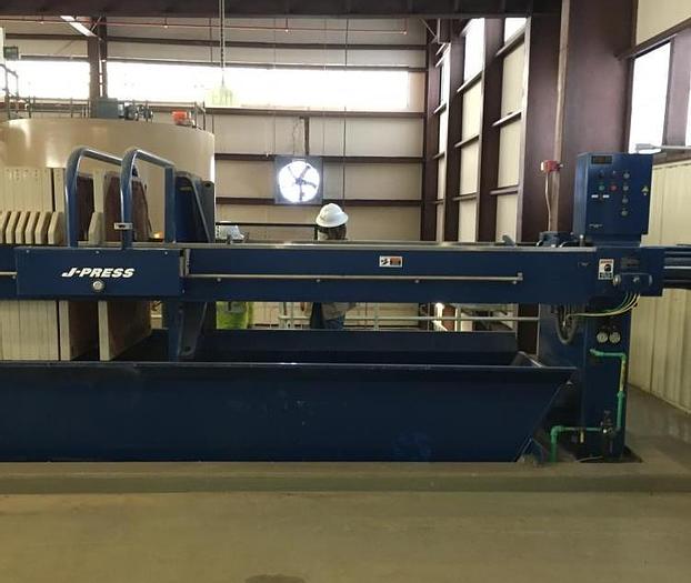 Used 40 CU. FT. US FILTER J-PRESS - C.G.R. - WITH PLATE SHIFTER