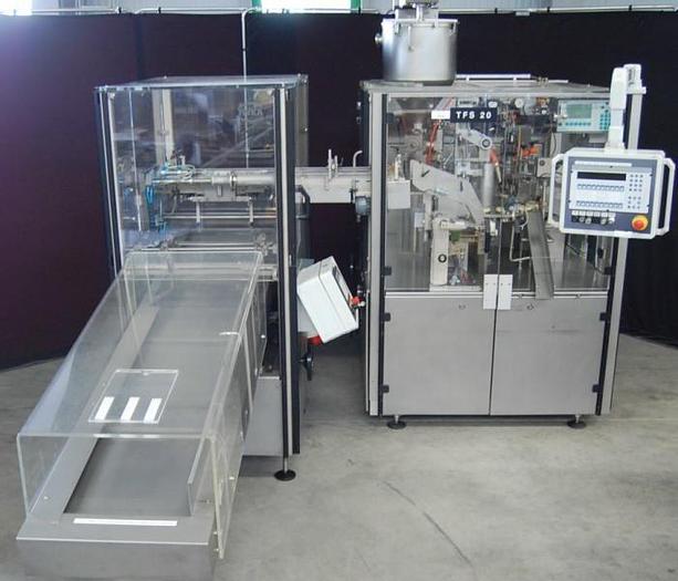 Used J 14741 D - Tube Filling and Cartoning Line IWKA TFS 20 / CPR