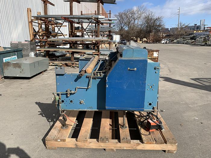 Used 60" ROSENTHAL SHEETER W/ 3" AIR SHAFT AND SCORE SLITTING