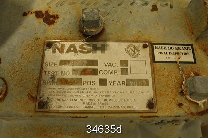 Used Nash SC2/7 Vacuum Pump #34635