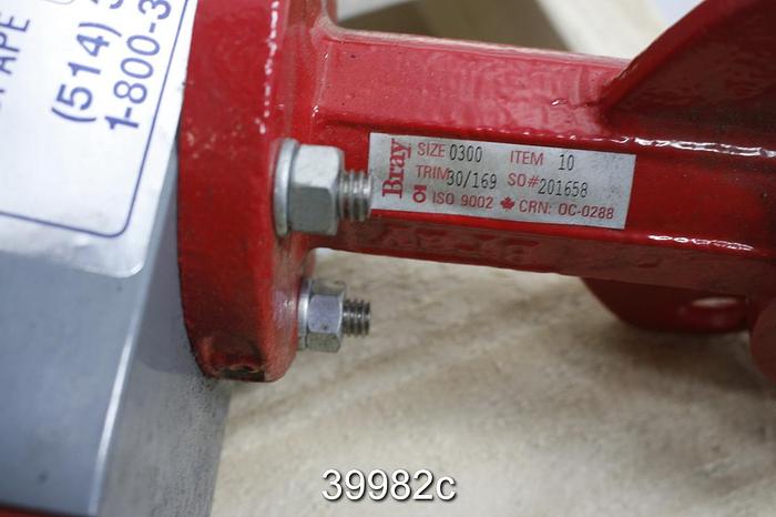 Unused Bray 3" Butterfly Control Valve #39982